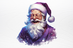 Christmas purple santa claus sublimation PNG Product Image 3