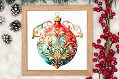 Beautiful Christmas Watercolor Clipart, Beautiful Christmas Product Image 3