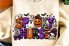 Spooky Nurse PNG, Halloween Sublimation, Trending Halloween Product Image 1
