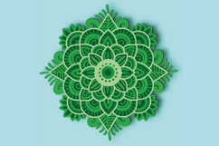 Mandala 3D Multilayer SVG/ 3D mandala/ Mandala paper cut Product Image 3