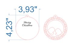 Mittens Christmas Tree Toy SVG laser cut file for Glowforge Product Image 4