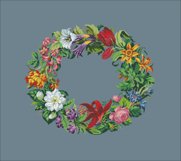 Vintage Cross Stitch Scheme Wreath 3 Product Image 5