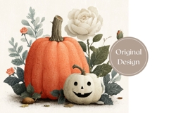 Halloween Pumpkin Tumbler PNG, Fall Tumbler Template Product Image 3