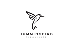 Hummingbird Logo Design Vector Illustration Product Image 3