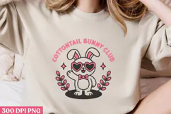 Cottontail bunny club PNG, Easter Sublimation PNG Product Image 3