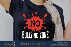 No Bullying Zone SVG PNG Sublimation |Anti Bullying Days Product Image 3