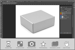 Kraft Mailer Box Mockup Product Image 2