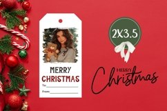 Cozy Winter Gift Tag, Christmas Girl Gift Tag Designs Product Image 3