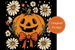 Retro Halloween Pumpkin Tumbler, Vintage Halloween Tumbler Product Image 3