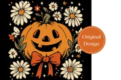 Retro Halloween Pumpkin Tumbler, Vintage Halloween Tumbler Product Image 3
