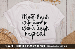 Mom hard wife SVG - Mother&#039;s Design Product Image 1