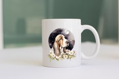 Baset Hound Dog Watercolor Sublimation Bundle Png Product Image 3