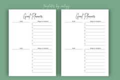 Minimal Goal Planner Template | Canva Editable Goal Planner Product Image 3