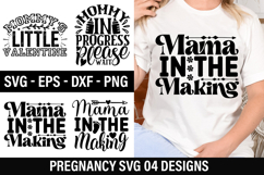 Pregnancy SVG Design - Mommy s Little Valentine Product Image 1