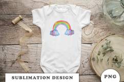 Watercolor Cute Rainbow png Product Image 3
