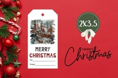 Magic Christmas Village Gift Tags, Winter Village Gift Tag Product Image 3