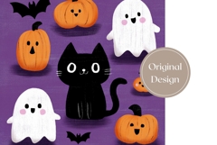 Cute Halloween Tumbler, Cartoon Ghost Tumbler Sublimation Product Image 3