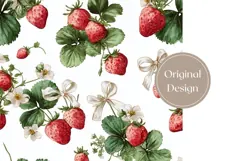 Watercolor Raspberry Tumbler Print, Berries Tumbler Design Product Image 3