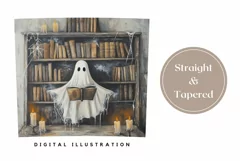 Cartoon Ghost Tumbler Wrap Design, Spooky Tumbler Design Product Image 3