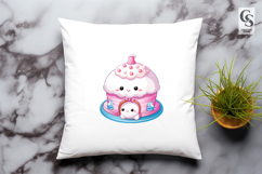 Cute Pink Snow Clipart Sublimation PNG Product Image 3
