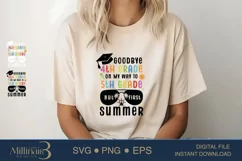 Goodbye 4th Grade SVG|On My Way To 5th Grade,|But First Sum Product Image 3