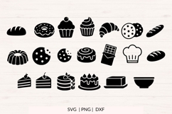 Baking Icons SVG Bundle 40 Bakery Clipart Files Product Image 3