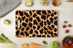 Leopard Print Cutting Boards sublimation Design Product Image 3