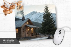 Peaceful Christmas Morning Mouse Pad PNG Design Product Image 1