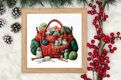 Festive Christmas Sewing Clipart , Christmas PNG Product Image 3