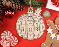 Christmas Ornament Book SVG Retro Christmas Laser Cut File Product Image 3