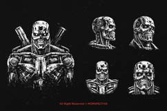 10 Bundle Dark Art Terminator Robot cyborg Engine Skull Product Image 5