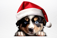 Christmas Peeking Dogs Clipart PNG Product Image 3