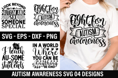 Autism Awareness SVG Design - Look beyond autism and see Product Image 1