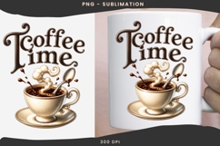 Coffee time png design for T-shirts Product Image 3