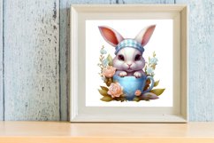 Easter Coffee Cup Sublimation Clipart, Watercolor Clipart Product Image 3