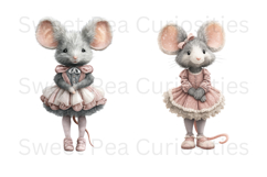 Mouse, Mice, Shabby Chic, Ephemera, PNG, Clipart Product Image 3