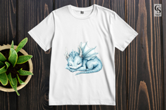 Cute Baby Dragon Clipart Sublimation PNG Product Image 3