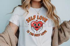 Self Love is the Best Love Sublimation, Love Quotes PNG Product Image 3
