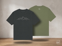 Streetwear Wash Effect T-Shirt PSD Mockup Bundle Front Back Product Image 3