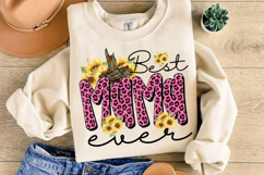 Best Mama ever PNG sublimation | Mother's Day PNG T-Shirt Product Image 6