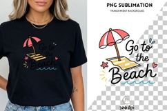 Go to the Beach PNG | Cute Beach Vacation Design Product Image 3