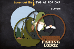 Fishing SVG laser cut files for Glowforge Product Image 3