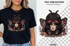 Cute Mothman Clipart PNG | Dark Cottagecore Cryptid, Coffee Product Image 3