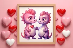 Valentines Day Animal Couple Clipart, Valentine Couple Product Image 3