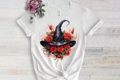 Gothic Halloween Watercolor Clipart PNG, Halloween PNG Product Image 3
