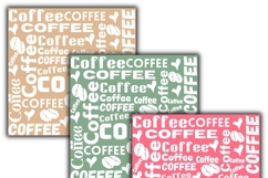 coffee digital papers, Coffee pattern, Coffee background Product Image 2