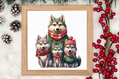 Christmas Family Animals Clipart, Christmas Family Product Image 3