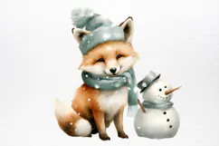 Christmas Baby Animals Clipart PNG Product Image 3