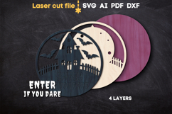 Halloween House SVG laser cut files for Glowforge Product Image 3
