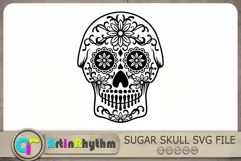Sugar Skull Svg, Skull Svg, Halloween Svg, Skull Cut File Product Image 1